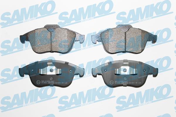 Samko 5SP1534 - Bremžu uzliku kompl., Disku bremzes autospares.lv