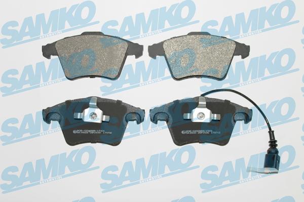 Samko 5SP1536 - Тормозные колодки, дисковые, комплект www.autospares.lv