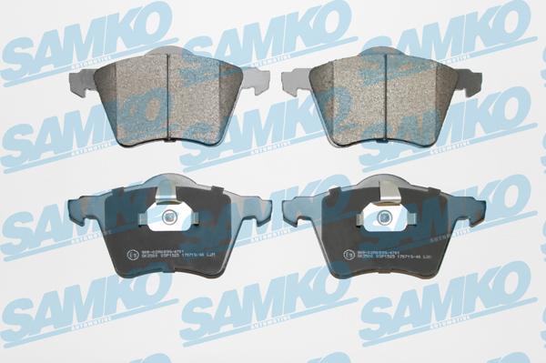 Samko 5SP1525 - Тормозные колодки, дисковые, комплект www.autospares.lv