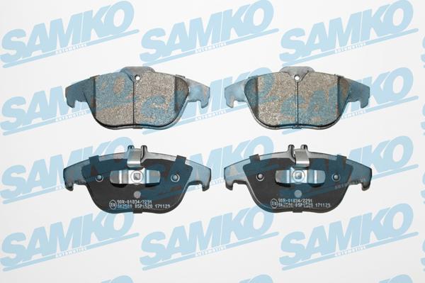 Samko 5SP1528 - Bremžu uzliku kompl., Disku bremzes www.autospares.lv