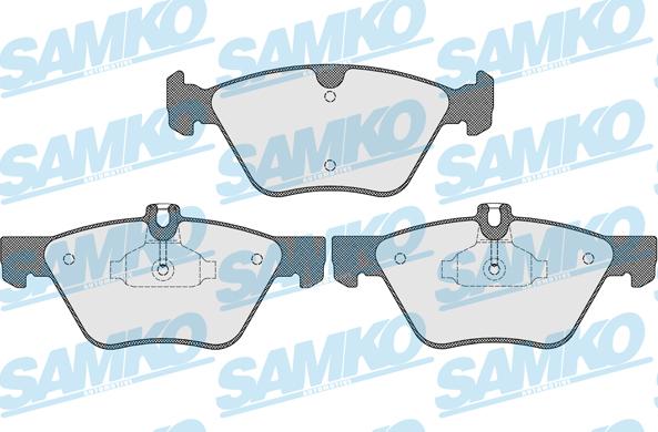 Samko 5SP1523 - Bremžu uzliku kompl., Disku bremzes www.autospares.lv