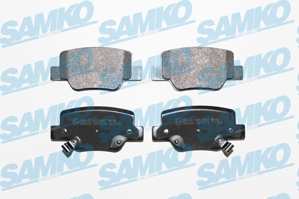 Samko 5SP1576 - Bremžu uzliku kompl., Disku bremzes autospares.lv