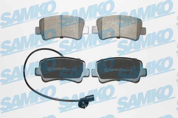 Samko 5SP1578 - Bremžu uzliku kompl., Disku bremzes www.autospares.lv