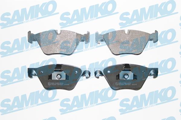 Samko 5SP1641 - Тормозные колодки, дисковые, комплект www.autospares.lv