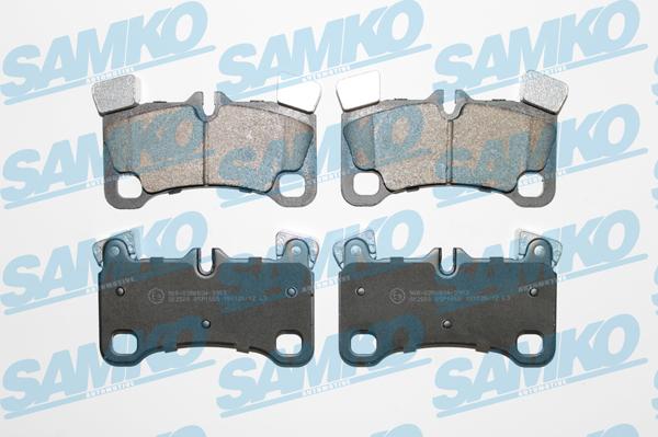 Samko 5SP1655 - Тормозные колодки, дисковые, комплект www.autospares.lv