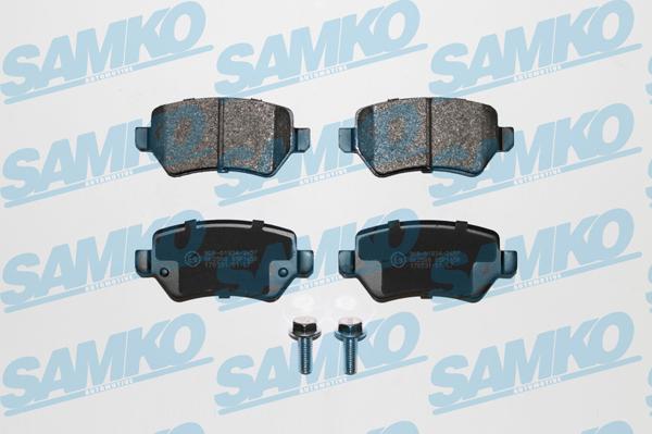 Samko 5SP1650 - Тормозные колодки, дисковые, комплект www.autospares.lv