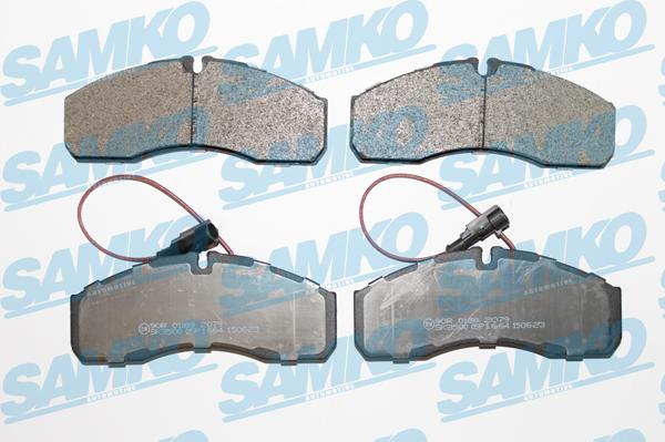 Samko 5SP1664 - Тормозные колодки, дисковые, комплект www.autospares.lv