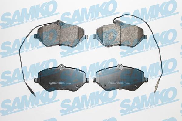 Samko 5SP1666 - Тормозные колодки, дисковые, комплект www.autospares.lv