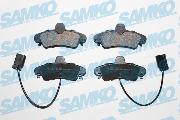 Samko 5SP1668 - Bremžu uzliku kompl., Disku bremzes www.autospares.lv