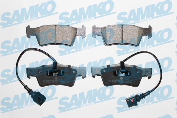 Samko 5SP1667 - Тормозные колодки, дисковые, комплект www.autospares.lv