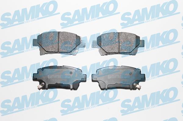 Samko 5SP1602 - Тормозные колодки, дисковые, комплект www.autospares.lv