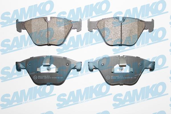 Samko 5SP1619 - Bremžu uzliku kompl., Disku bremzes autospares.lv