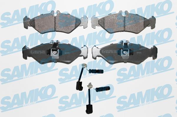 Samko 5SP1614A - Bremžu uzliku kompl., Disku bremzes www.autospares.lv