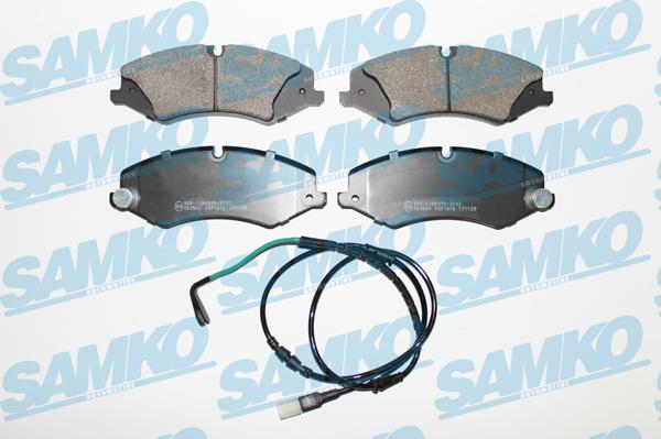 Samko 5SP1616B - Bremžu uzliku kompl., Disku bremzes www.autospares.lv