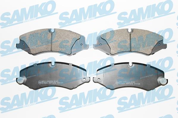 Samko 5SP1616 - Brake Pad Set, disc brake www.autospares.lv