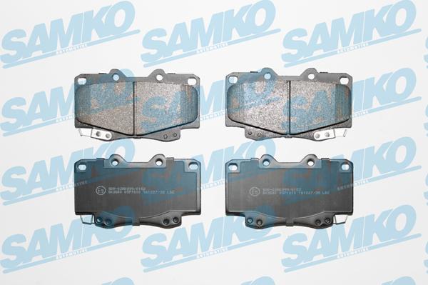 Samko 5SP1610 - Тормозные колодки, дисковые, комплект www.autospares.lv