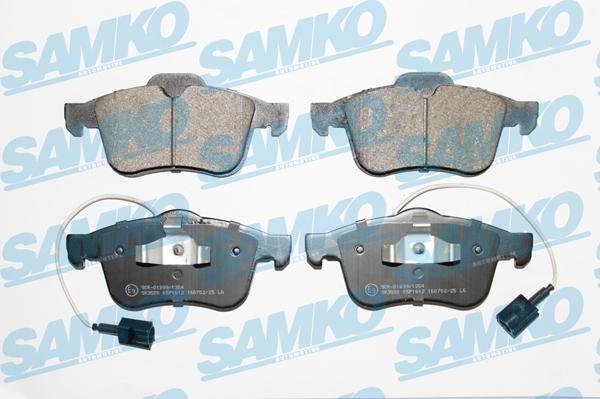 Samko 5SP1612 - Bremžu uzliku kompl., Disku bremzes www.autospares.lv