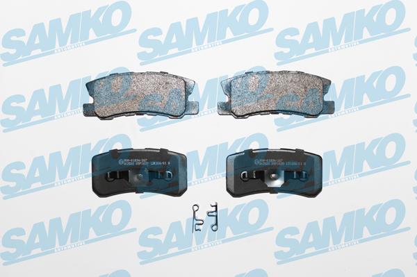 Samko 5SP1639 - Тормозные колодки, дисковые, комплект www.autospares.lv