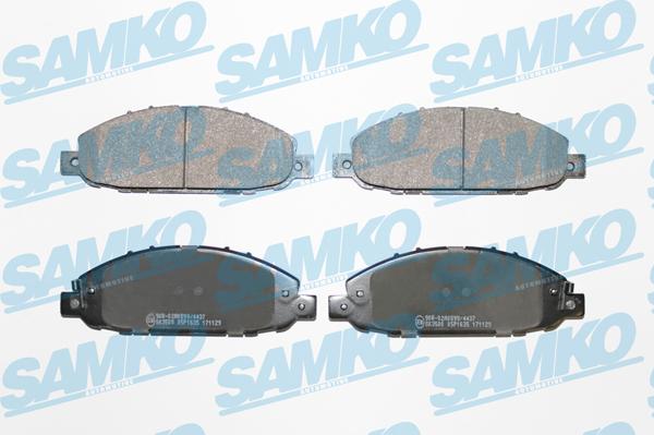 Samko 5SP1635 - Bremžu uzliku kompl., Disku bremzes www.autospares.lv