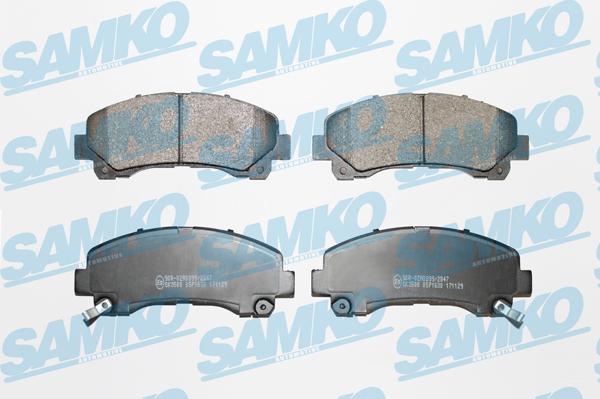 Samko 5SP1630 - Bremžu uzliku kompl., Disku bremzes www.autospares.lv