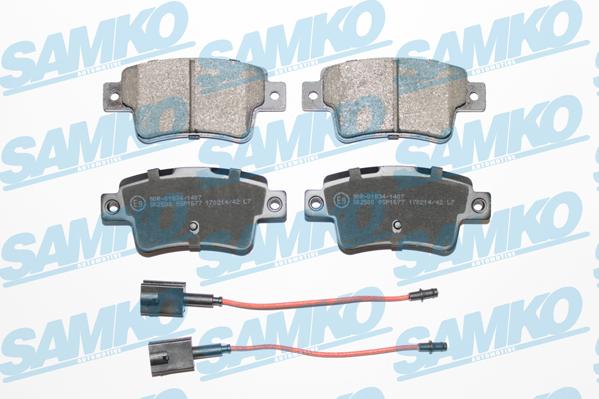 Samko 5SP1677 - Тормозные колодки, дисковые, комплект www.autospares.lv