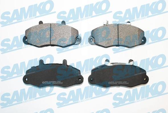 Samko 5SP1059 - Bremžu uzliku kompl., Disku bremzes www.autospares.lv