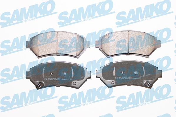 Samko 5SP1054 - Bremžu uzliku kompl., Disku bremzes www.autospares.lv