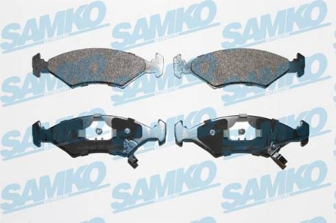 Samko 5SP1067 - Тормозные колодки, дисковые, комплект www.autospares.lv