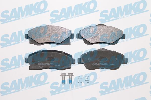 Samko 5SP1004 - Тормозные колодки, дисковые, комплект www.autospares.lv