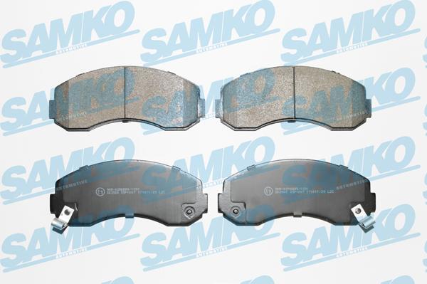 Samko 5SP1007 - Bremžu uzliku kompl., Disku bremzes www.autospares.lv