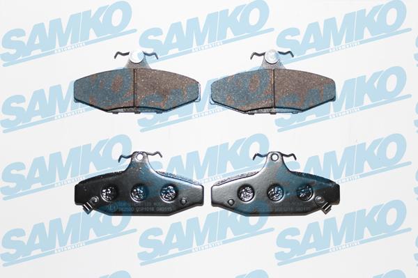 Samko 5SP1018 - Тормозные колодки, дисковые, комплект www.autospares.lv