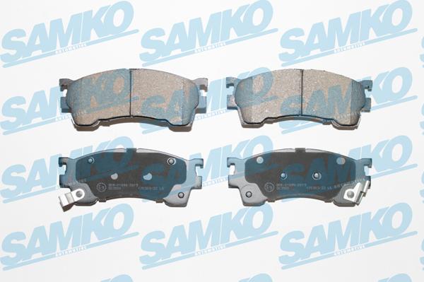 Samko 5SP1017 - Bremžu uzliku kompl., Disku bremzes www.autospares.lv