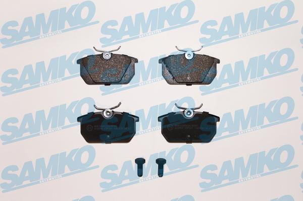 Samko 5SP101 - Тормозные колодки, дисковые, комплект www.autospares.lv