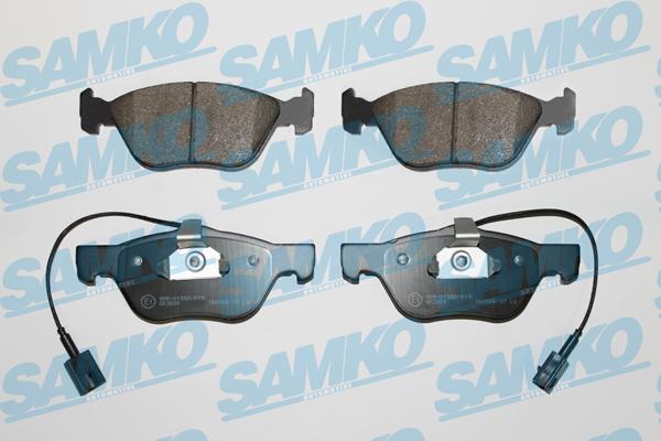 Samko 5SP1098 - Тормозные колодки, дисковые, комплект www.autospares.lv