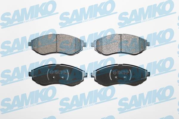 Samko 5SP1080 - Тормозные колодки, дисковые, комплект www.autospares.lv