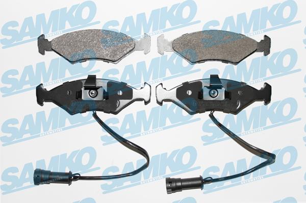 Samko 5SP1087 - Bremžu uzliku kompl., Disku bremzes www.autospares.lv