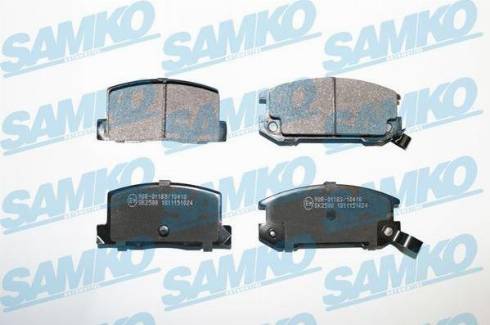 Samko 5SP1024 - Bremžu uzliku kompl., Disku bremzes www.autospares.lv