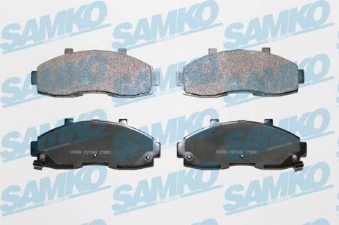 Samko 5SP1020 - Bremžu uzliku kompl., Disku bremzes www.autospares.lv