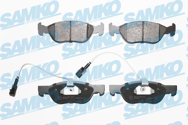 Samko 5SP1076 - Brake Pad Set, disc brake www.autospares.lv