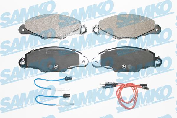 Samko 5SP1140 - Тормозные колодки, дисковые, комплект www.autospares.lv