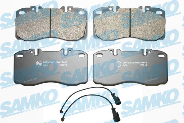 Samko 5SP1164A - Bremžu uzliku kompl., Disku bremzes www.autospares.lv