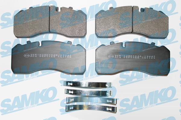 Samko 5SP1168 - Bremžu uzliku kompl., Disku bremzes www.autospares.lv