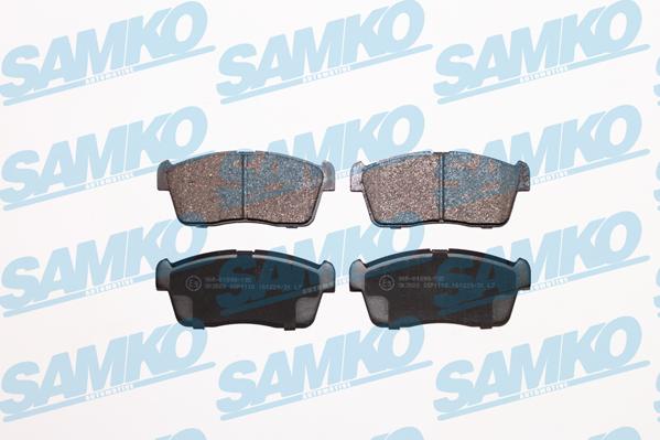 Samko 5SP1110 - Тормозные колодки, дисковые, комплект www.autospares.lv