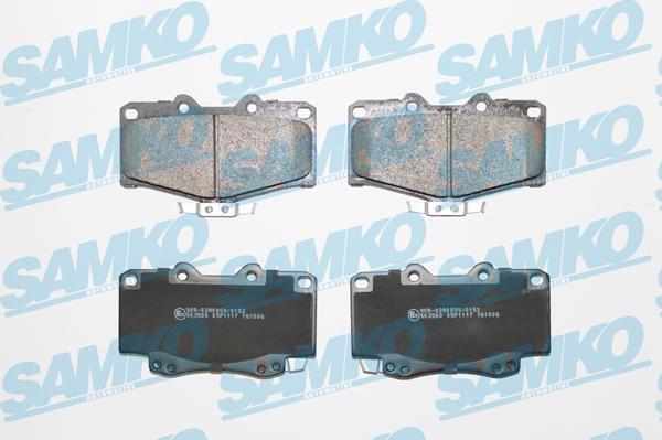 Samko 5SP1117 - Brake Pad Set, disc brake www.autospares.lv