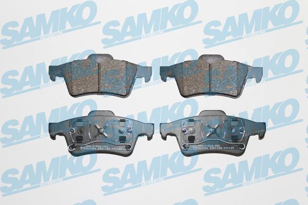 Samko 5SP1189 - Тормозные колодки, дисковые, комплект www.autospares.lv