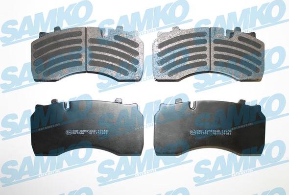 Samko 5SP1183 - Bremžu uzliku kompl., Disku bremzes www.autospares.lv