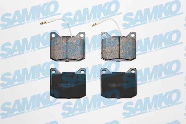 Samko 5SP118 - Тормозные колодки, дисковые, комплект www.autospares.lv