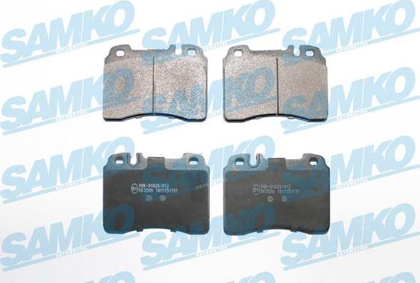 Samko 5SP1131 - Bremžu uzliku kompl., Disku bremzes www.autospares.lv