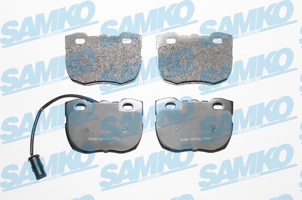 Samko 5SP1133 - Тормозные колодки, дисковые, комплект www.autospares.lv