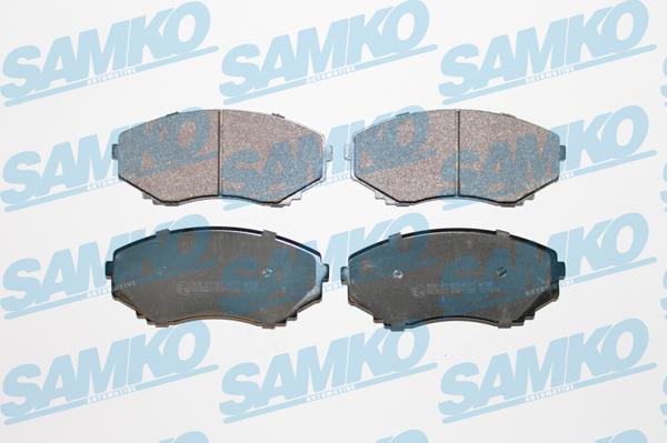 Samko 5SP1132 - Тормозные колодки, дисковые, комплект www.autospares.lv